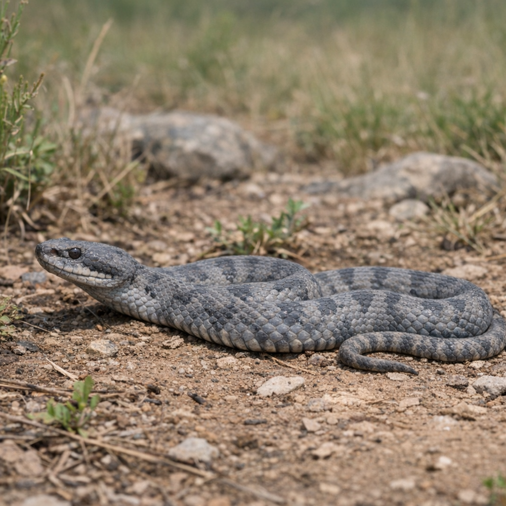 Ashy Pit Viper illustration