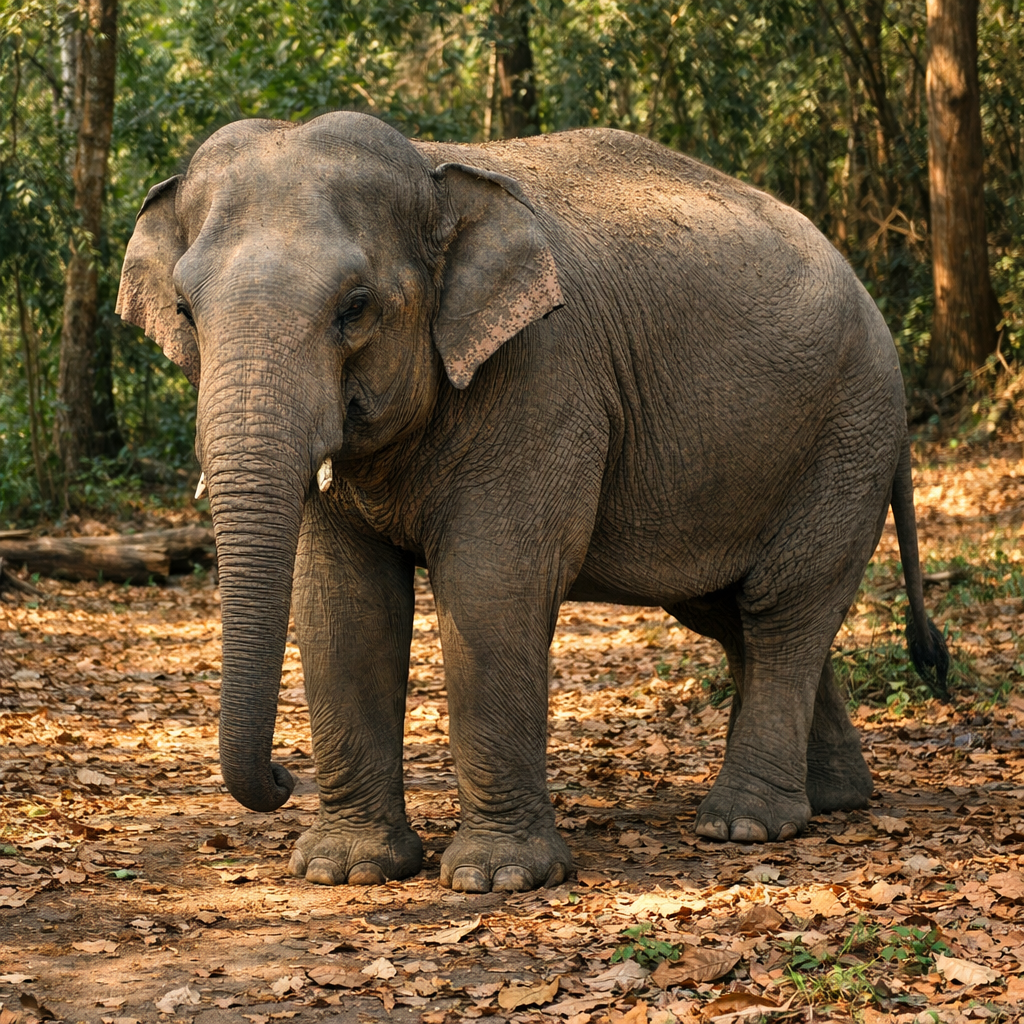 Asian Elephant illustration